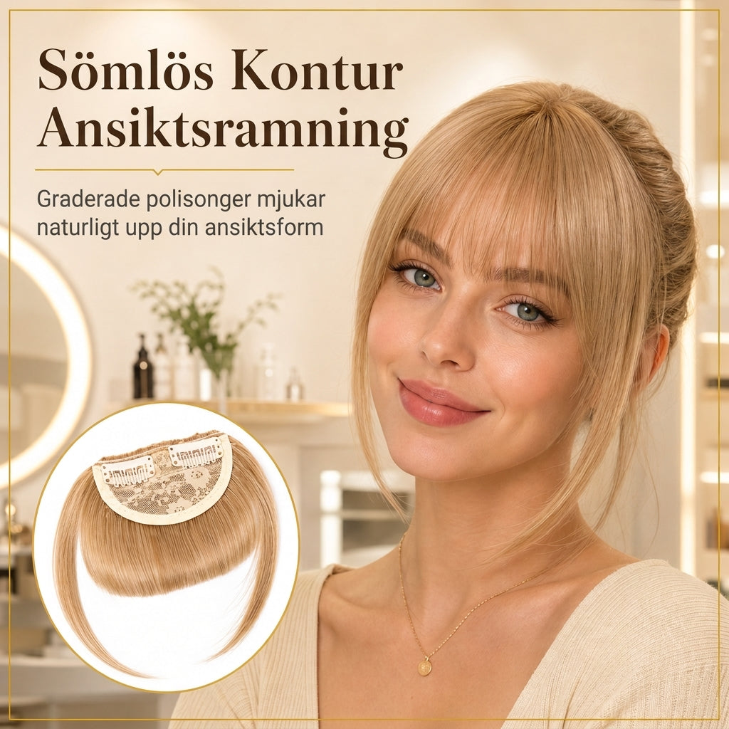 💇‍♀️ 50 % RABATT NU! ✨ Lös lugg & sidoskuggor med klippor – naturligt ansiktsramande utan att klippa håret 🌿