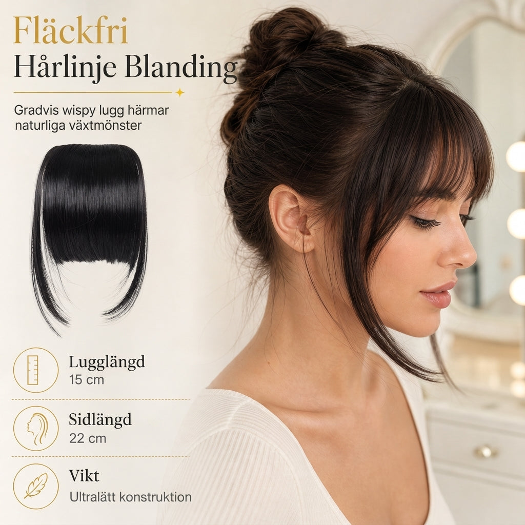 💇‍♀️ 50 % RABATT NU! ✨ Lös lugg & sidoskuggor med klippor – naturligt ansiktsramande utan att klippa håret 🌿