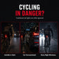 🚴 TIDSBEGRÄNSAT ERBJUDANDE: 50 % RABATT! 🔴 Uppladdningsbar baklampa för cykel – laservarning, IPX5-vattenskydd, USB-laddning 💡