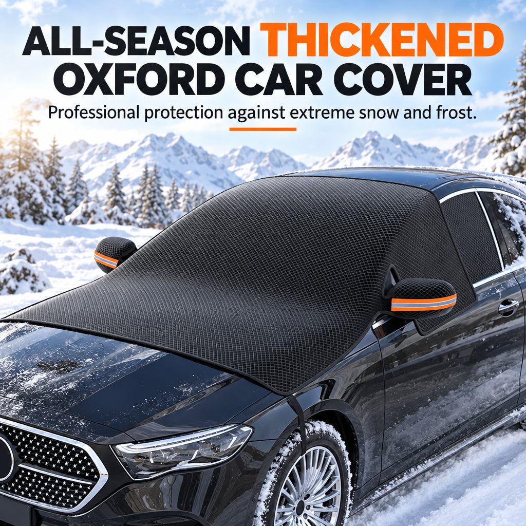 🚗 50% RABATT! ✨ Vindruteskydd för Alla Årstider – Magnetiskt Frost-, Snö- & Solskydd med Backspegelskydd ❄️☀️