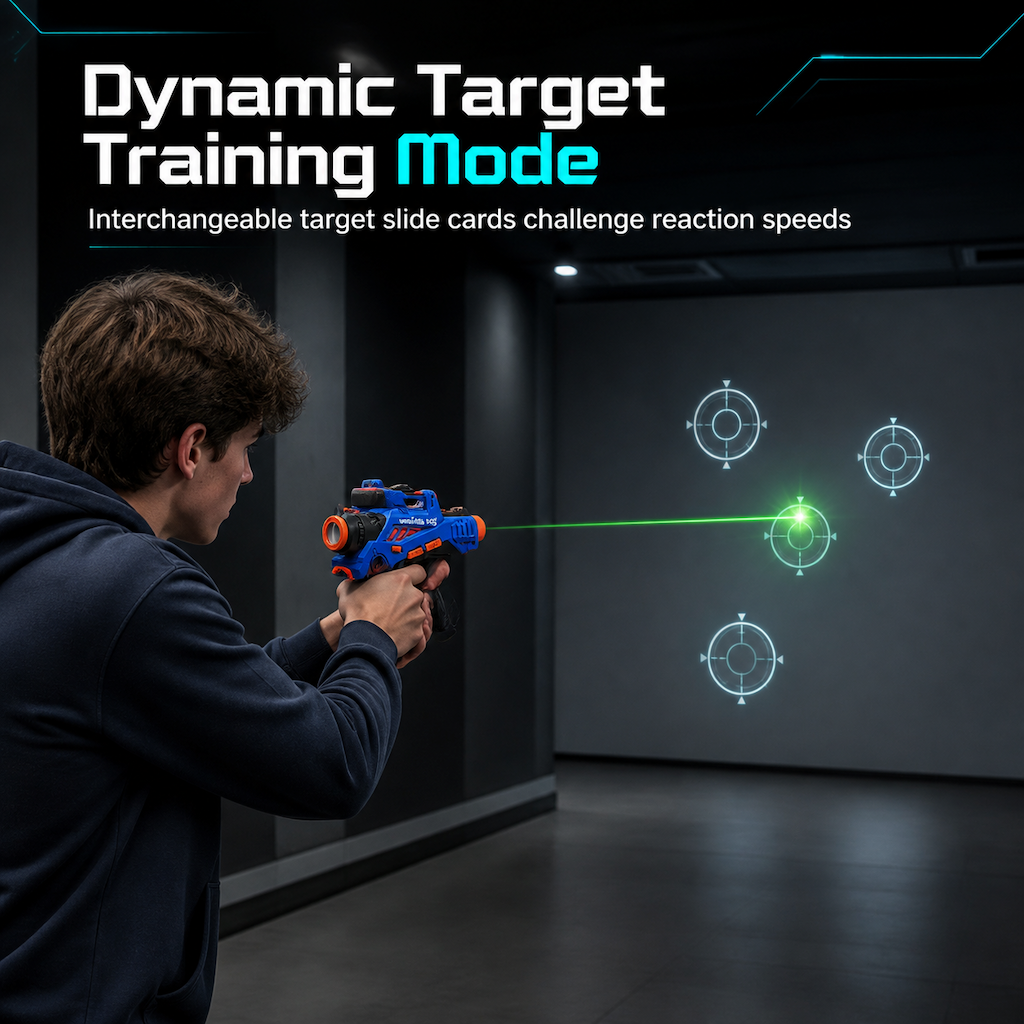 🎄Välkommen till julkampanjen med 50 % rabatt！！🎁Infrarött laserstridsset för barn med 2 minipistoler och 1 projektor med ljud och ljus