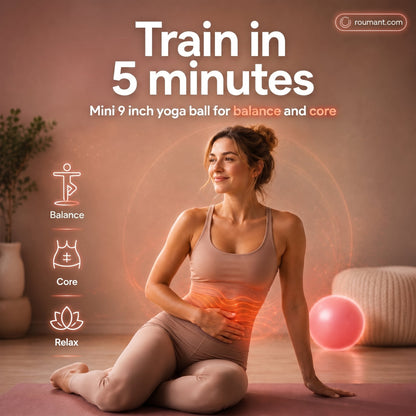 🤸⚽ 25 cm Pilatesboll – Explosionssäker yogaboll med bikakemönster 🧘